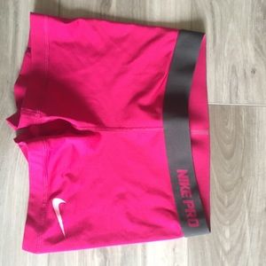 Pink nike pro's